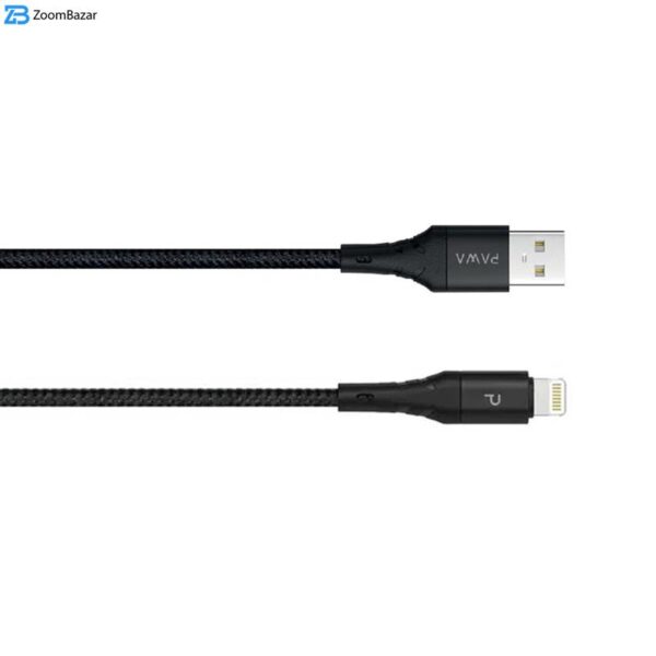 کابل USB به لایتنینگ پاوا مدل Nylon Braided PW-2BDATOL طول 2 متر