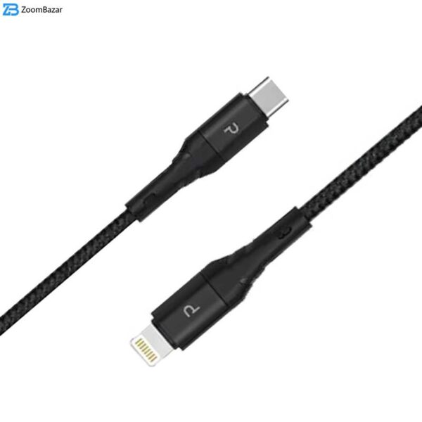 کابل USB-C به لایتنینگ پاوا مدل Nylon Braided PW-12BDCTOL طول 1.2 متر