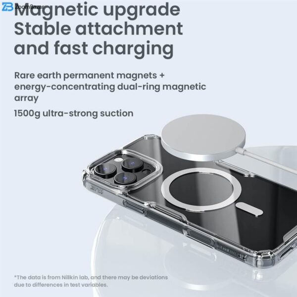 کاور نیلکین مدل Nature TPU Pro Magnetic مناسب برای گوشی موبایل اپل iPhone 16 Pro Max