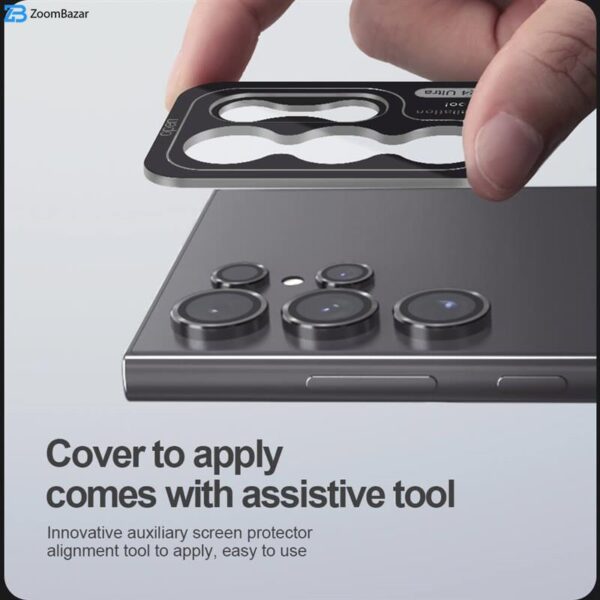 محافظ لنز دوربین نیلکین مدل CLRFilm مناسب برای گوشی موبایل سامسونگ Galaxy S24 Ultra