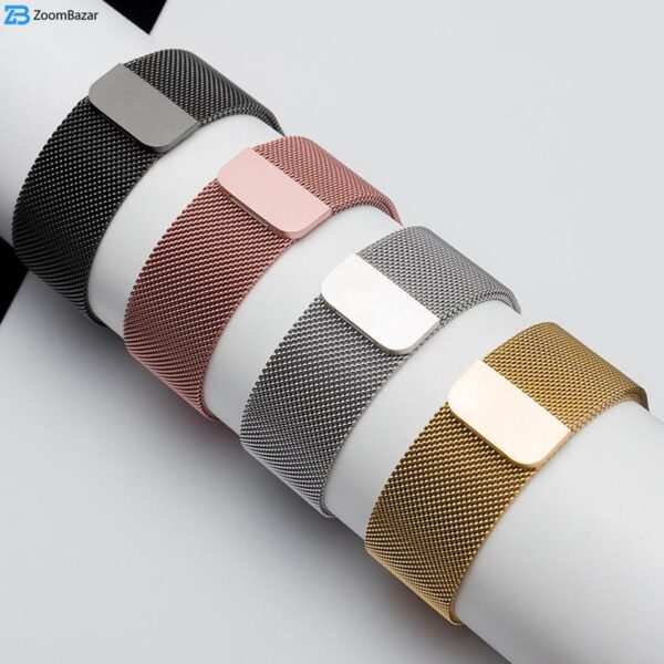 بند اپیکوی مدل Milanese Loop مناسب برای اپل واچ سری 1/2/3/4/5/6/7/8/SE/Ultra سایز 42/44/45/49 میلی متری