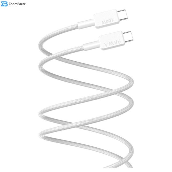 کابل تبدیل USB-C به USB-C پاوا مدل QWE8745