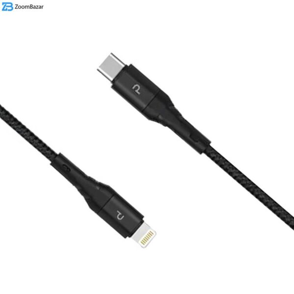 کابل USB-C به لایتنینگ پاوا مدل Nylon Braided PW-12BDCTOL طول 1.2 متر