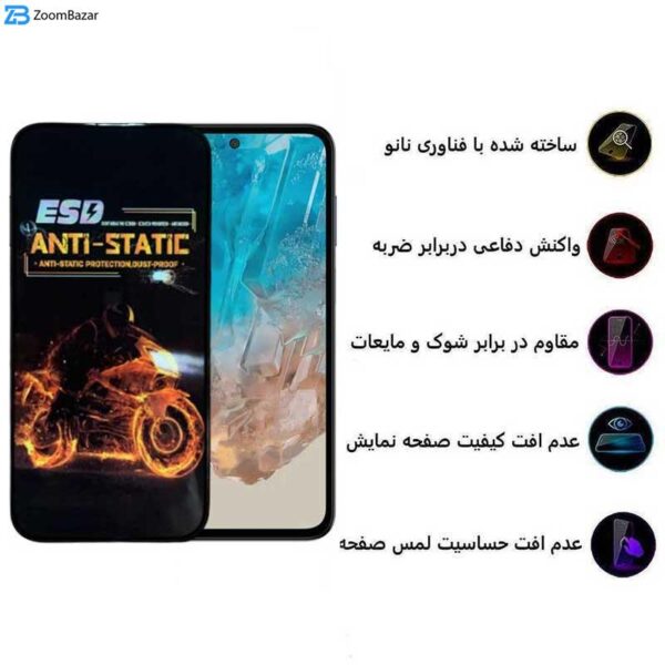 محافظ صفحه نمایش اپیکوی مدل Fiery ESD مناسب برای گوشی موبایل سامسونگ Galaxy A55 / A35 / M35