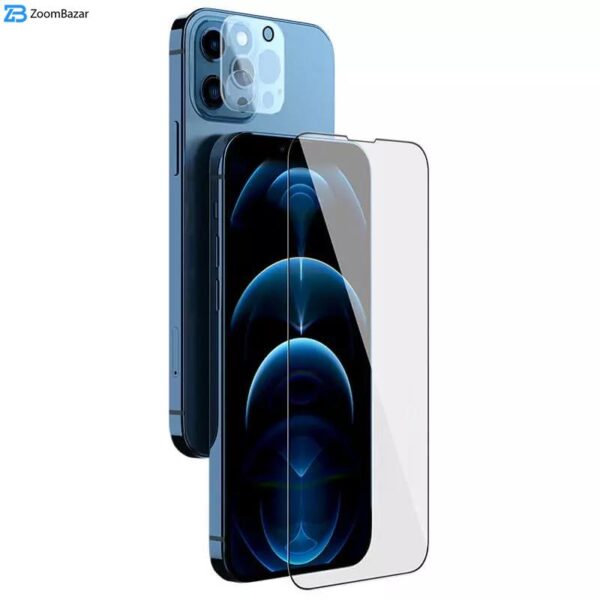 محافظ صفحه نمایش نیلکین مدل Amazing 2-in-1 HD مناسب برای گوشی موبایل اپل iPhone 13 Pro Max به همراه محافظ لنز دوربین