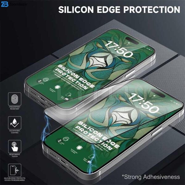 محافظ صفحه نمایش اپیکوی مدل Silicon Edges مناسب برای گوشی موبایل اپل iPhone 13/ 13 Pro/ 14