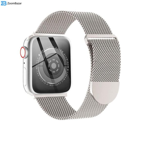 بند اپیکوی مدل Milanese Loop مناسب برای اپل واچ سری 1/2/3/4/5/6/7/8/SE/Ultra سایز 42/44/45/49 میلی متری