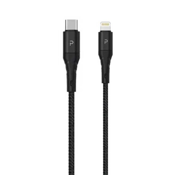 کابل USB-C به لایتنینگ پاوا مدل Nylon Braided PW-12BDCTOL طول 1.2 متر