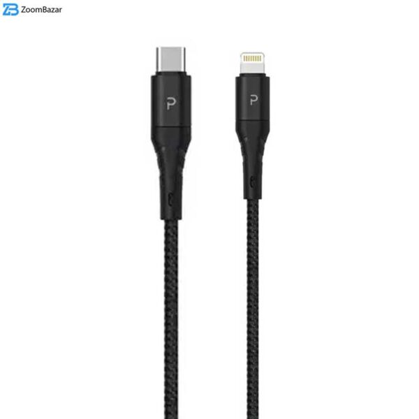 کابل USB-C به لایتنینگ پاوا مدل Nylon Braided PW-12BDCTOL طول 1.2 متر