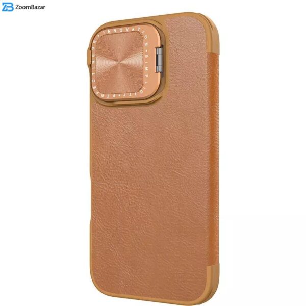 کیف کلاسوری نیلکین مدل Qin Prop Leather مناسب برای گوشی موبایل اپل iPhone 16