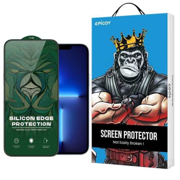 محافظ صفحه نمایش اپیکوی مدل Silicon Edges مناسب برای گوشی موبایل اپل iPhone 13 Pro Max