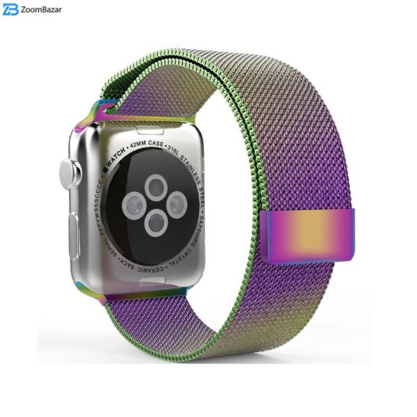 بند اپیکوی مدل Milanese Loop مناسب برای اپل واچ سری 1/2/3/4/5/6/7/8/SE/Ultra سایز 42/44/45/49 میلی متری