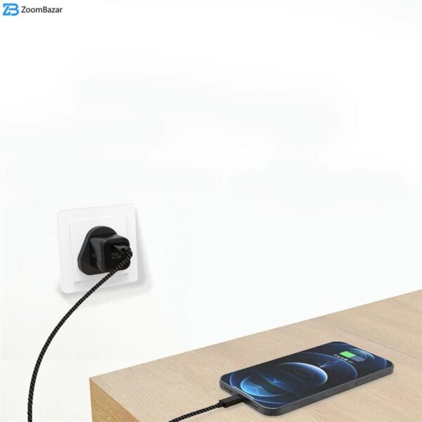 شارژر دیواری 25 وات پاوا مدل Stout GaN Travel Charger به همراه کابل USB-C