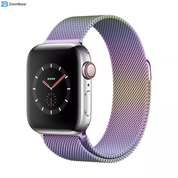 بند اپیکوی مدل Milanese Loop مناسب برای اپل واچ سری 1/2/3/4/5/6/7/8/SE/Ultra سایز 42/44/45/49 میلی متری