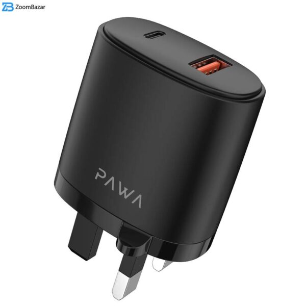 شارژر دیواری 20 وات پاوا مدل Solid Travel Charger به همراه کابل USB-C