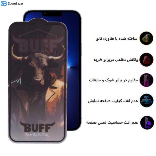 محافظ صفحه نمایش بوف مدل Crystal Pro مناسب برای گوشی موبایل اپل iPhone 13 Pro Max