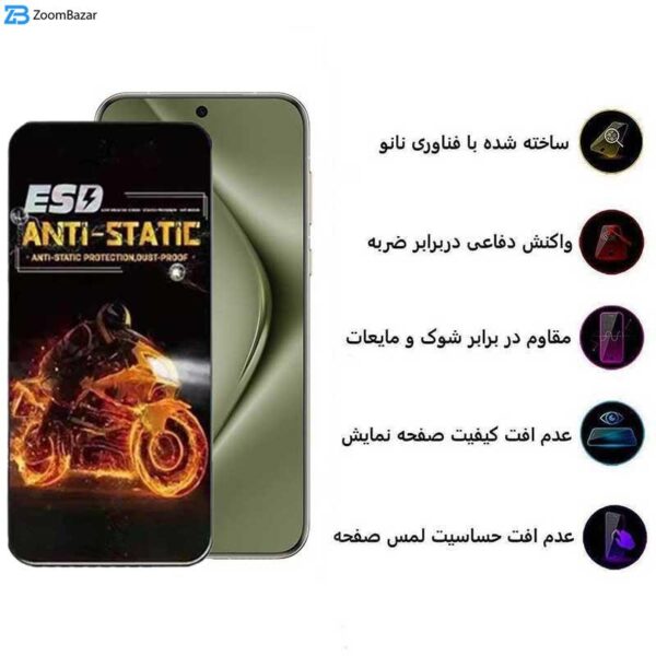 محافظ صفحه نمایش اپیکوی مدل Fiery ESD مناسب برای گوشی موبایل هوآوی Pura 70 Pro/ Pura 70 Ultra / Nova 12S/ Nova 12i