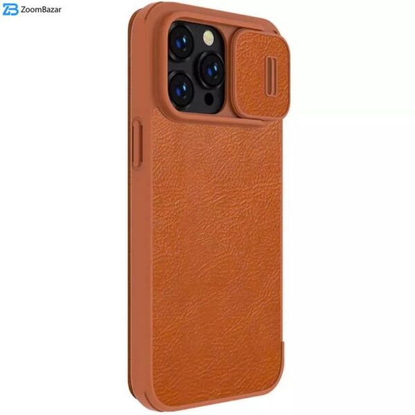 کیف کلاسوری نیلکین مدل Qin Pro Leather مناسب برای گوشی موبایل اپل iPhone 15 Pro