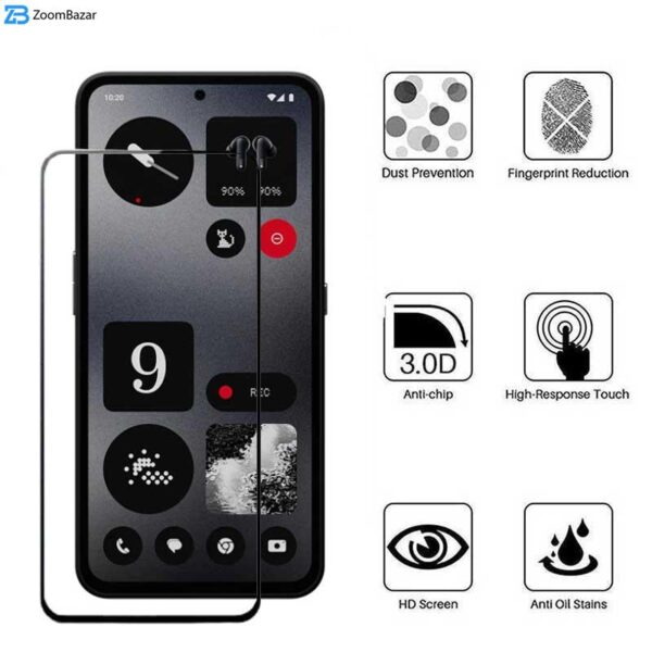 محافظ صفحه نمایش بوف مدل 5D مناسب برای گوشی موبایل ناتینگ فون CMF 1