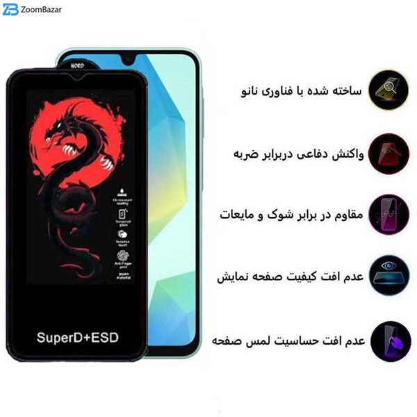 محافظ صفحه نمایش اپیکوی مدل Dragon ESD مناسب برای گوشی موبایل سامسونگ Galaxy A16 5G/ A16 4G