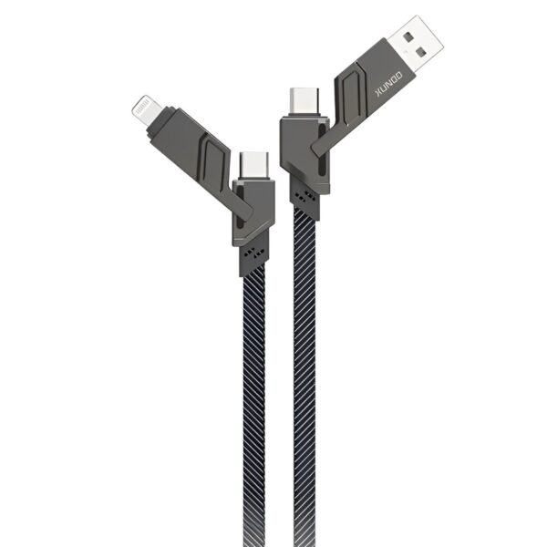 کابل تبدیل USB به USB-C/ لایتنینگ/ USB -C ژاند مدل XDDC-027 طول 1.5 متر