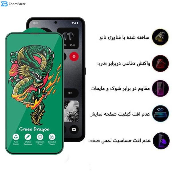 محافظ صفحه نمایش اپیکوی مدل Green Dragon ExplosionProof مناسب برای گوشی موبایل ناتینگ فون CMF 1