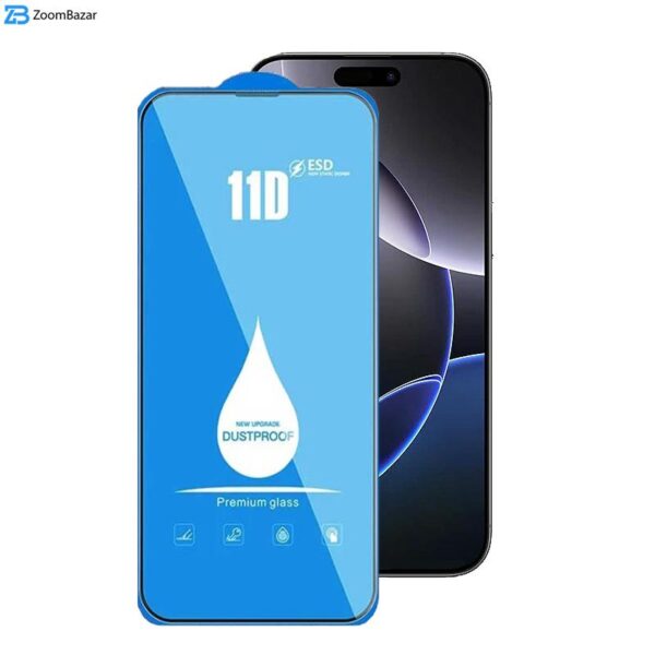 محافظ صفحه نمایش 11D اپیکوی مدل Blue ESD مناسب برای گوشی موبایل اپل iPhone 16 Pro Max