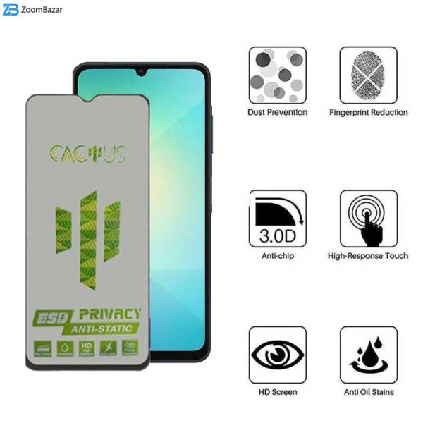 محافظ صفحه نمایش حریم شخصی اپیکوی مدل Cactus-ESD-Privacy مناسب برای گوشی موبایل سامسونگ Galaxy A06/A06s/A05s/A05/F05