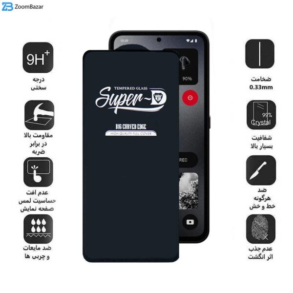 محافظ صفحه نمایش اپیکوی مدل Super 5D مناسب برای گوشی موبایل ناتینگ فون CMF 1