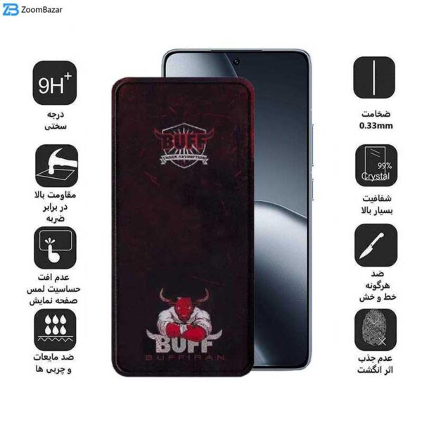 محافظ صفحه نمایش بوف مدل Muscle-Bull مناسب برای گوشی موبایل شیائومی 14T Pro / 14T / Redmi K70 Ultra