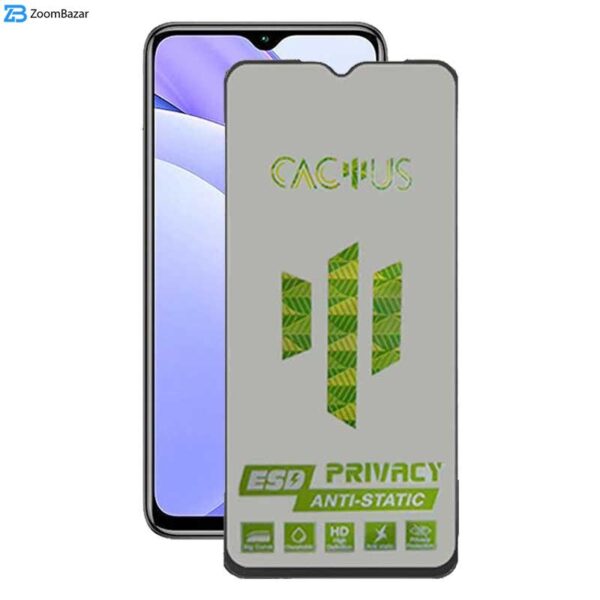 محافظ صفحه نمایش حریم شخصی اپیکوی مدل Cactus-ESD-Privacy مناسب برای گوشی موبایل شیائومی Redmi Note 9 4G / Note 8 Pro / 9 Power / 9 Prime / 9 / 10A