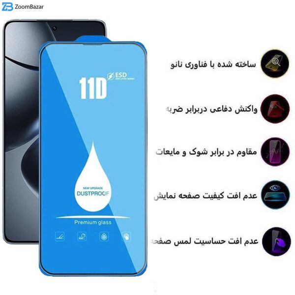 محافظ صفحه نمایش 11D اپیکوی مدل Blue ESD مناسب برای گوشی موبایل شیائومی 14T Pro / 14T / Redmi K70 Ultra