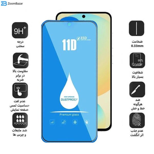 محافظ صفحه نمایش 11D اپیکوی مدل Blue ESD مناسب برای گوشی موبایل سامسونگ Galaxy S24 FE / A55 / A35