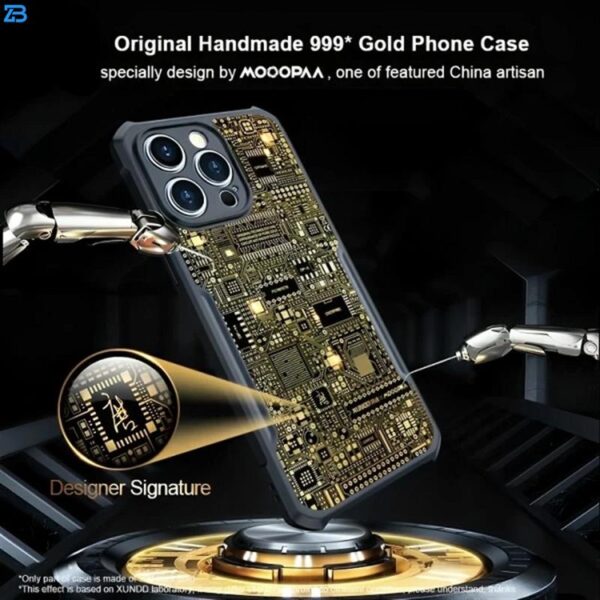 کاور ژاند مدل Gold مناسب برای گوشی موبایل اپل iPhone 13 Pro max