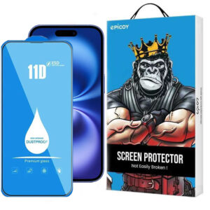 محافظ صفحه نمایش 11D اپیکوی مدل Blue ESD مناسب برای گوشی موبایل اپل iPhone 16