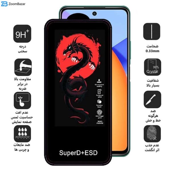 محافظ صفحه نمایش اپیکوی مدل Dragon ESD مناسب برای گوشی موبایل آنر 10X Lite / 90 Lite / 90 GT / 50 SE / X8b / X8a / X8