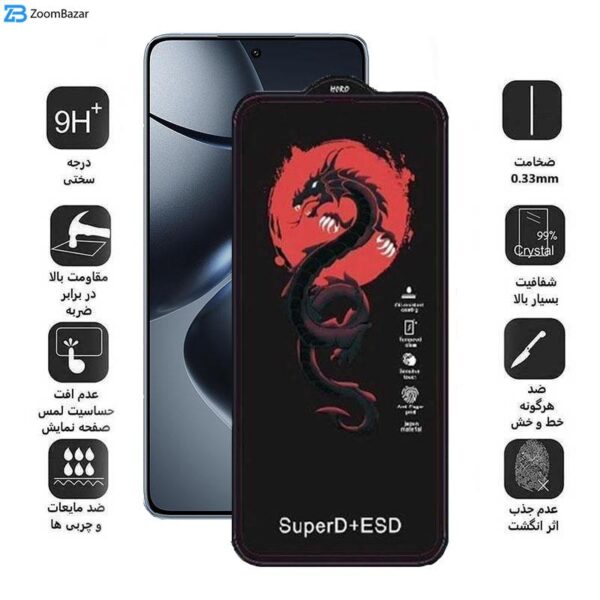 محافظ صفحه نمایش اپیکوی مدل Dragon ESD مناسب برای گوشی موبایل شیائومی 14T Pro / 14T / Redmi K70 Ultra