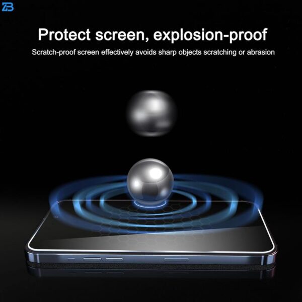 محافظ صفحه نمایش حریم شخصی بوف مدل BullRun Privacy Pro-G مناسب برای گوشی موبایل اپل iPhone 16 Pro Max