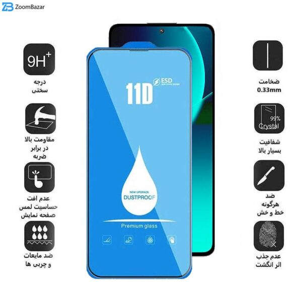 محافظ صفحه نمایش 11D اپیکوی مدل Blue ESD مناسب برای گوشی موبایل شیائومی 13T Pro/ 13T/ 12T Pro/ 12T/ 11T Pro/ 11T/ Mi 10T Lite 5G