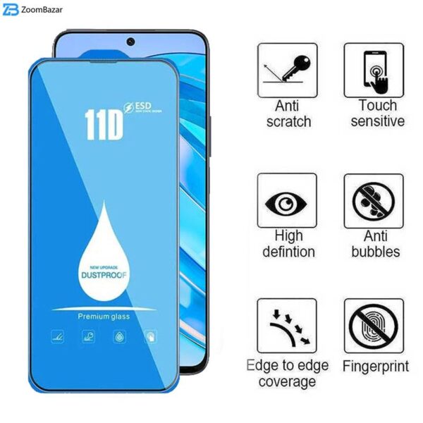 محافظ صفحه نمایش 11D اپیکوی مدل Blue ESD مناسب برای گوشی موبایل آنر X8a/ X8b/ X8 4G/ 90 Lite/ 90 GT/ 10X Lite