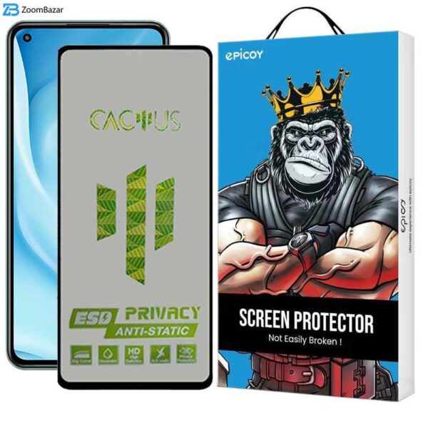 محافظ صفحه نمایش حریم شخصی اپیکوی مدل Cactus-ESD-Privacy مناسب برای گوشی موبایل شیائومی Mi 11 Lite 5G / Mi 11 Lite / 12 Lite 5G / 11 Lite 5G NE