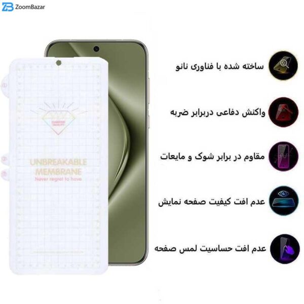 محافظ صفحه نمایش بوف مدل Hydrogel-G مناسب برای گوشی موبایل هوآوی Pura 70 Pro/ Pura 70 Ultra / Nova 12S/ Nova 12i / Mi 12 Pro