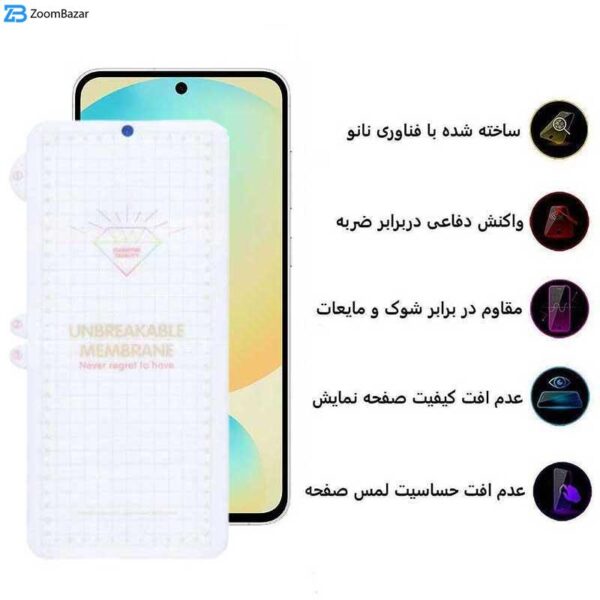 محافظ صفحه نمایش بوف مدل Hydrogel مناسب برای گوشی موبایل سامسونگ Galaxy S24 FE/ A55 / A35