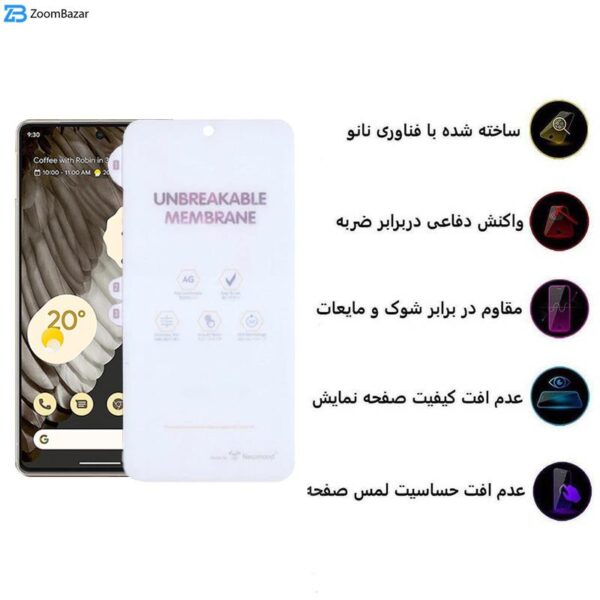 محافظ صفحه نمایش مات اپیکوی مدل Hydrogel-Matte مناسب برای گوشی موبایل گوگل Pixel 7 Pro