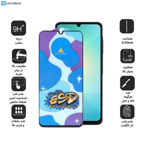 محافظ صفحه نمایش اپیکوی مدل Star ESD مناسب برای گوشی موبایل سامسونگ Galaxy A06/A06s/A05s/A05/F05