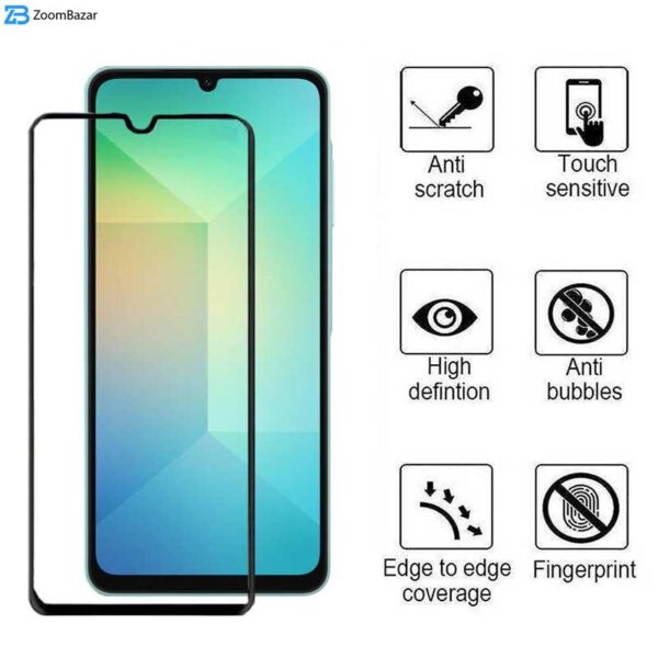 محافظ صفحه نمایش بوف مدل 5D-G مناسب برای گوشی موبایل سامسونگ Galaxy A06/A06s/A05s/A05/F05