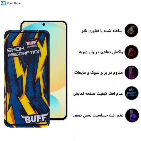 محافظ صفحه نمایش بوف مدل Shock Shock مناسب برای گوشی موبایل سامسونگ Galaxy S24 FE/ A55 / A35