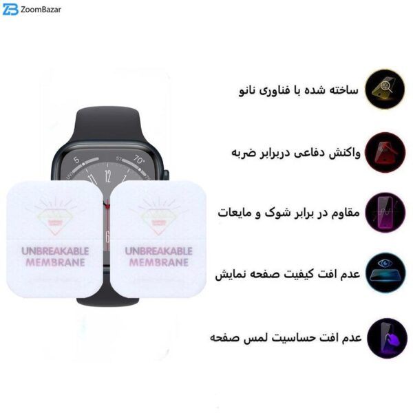 محافظ صفحه نمایش مات اپیکوی مدل Hydrogel-Matte مناسب برای اپل واچ 45 میلی متری سری 7 / 8 / 9 بسته دو عددی