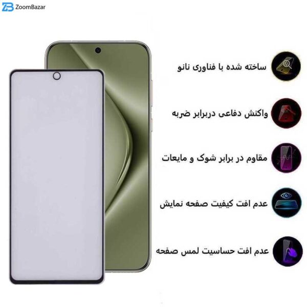 محافظ صفحه نمایش مات بوف مدل 5D Matte مناسب برای گوشی موبایل هوآوی Pura 70 Pro/ Pura 70 Ultra / Nova 12S/ Nova 12i