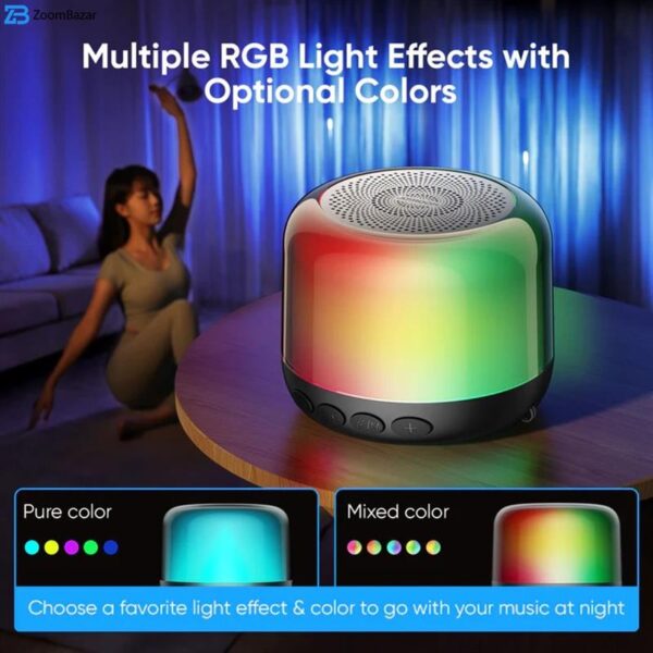 اسپیکر بلوتوثی جوی روم مدل JR-ML03 Transparent RGB